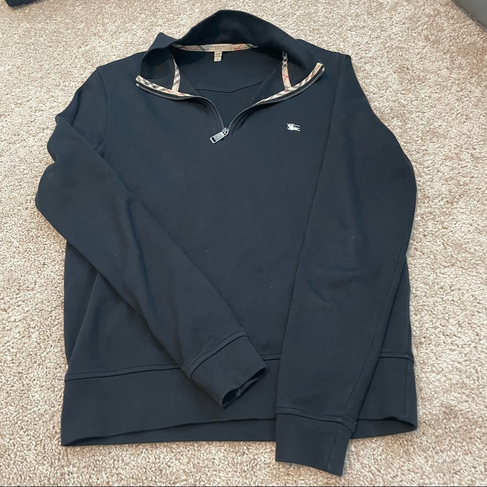 Burberry mens half zip